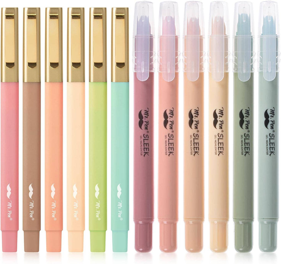 Mr. Pen Gel Highlighters & Pens - 12 Pack No Bleed - Premium  from Mr. Pen - Just $7.95! Shop now at Pat's Monograms
