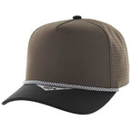 804 - 5 PANEL ROPE LASER CUT SNAPBACK BALL CAP - Premium baseball cap from Zion Brand - Just $12.95! Shop now at Pat's Monograms