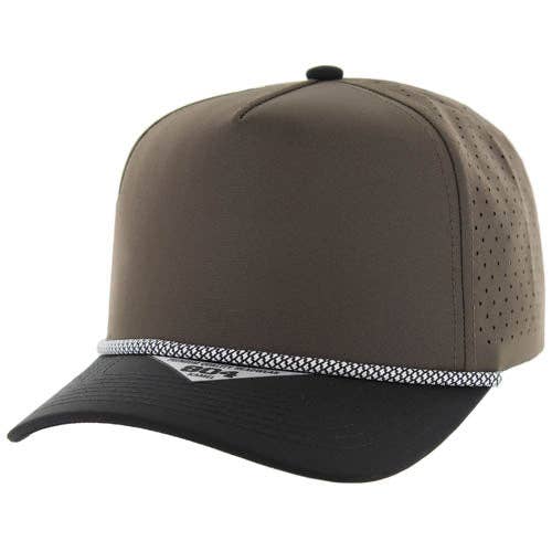 804 - 5 PANEL ROPE LASER CUT SNAPBACK BALL CAP - Premium baseball cap from Zion Brand - Just $12.95! Shop now at Pat's Monograms