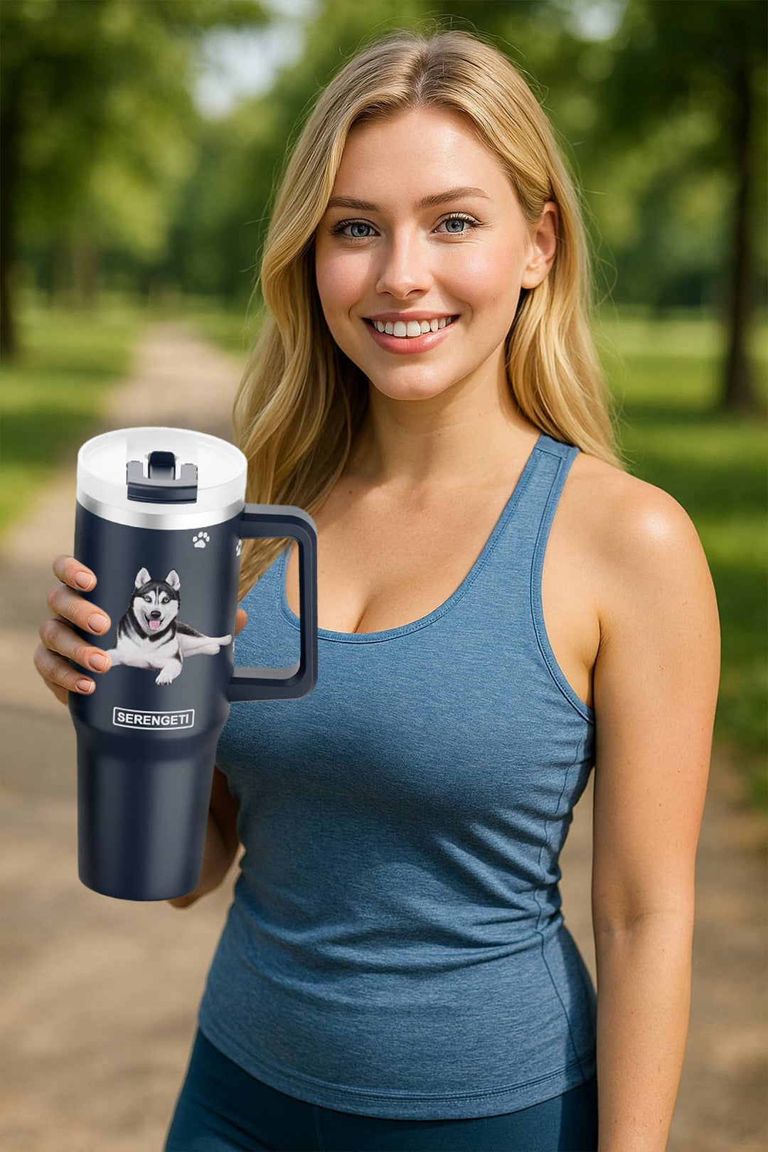 40oz Siberian Husky Tumbler - 3D Printed - Vacuum Insulated - Premium drinkware from E&S Pets - Just $34.95! Shop now at Pat's Monograms
