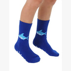 3D Packaged Crew Socks - Kids - Smiley Shark - Deep Blue - Premium socks from Living Royal - Just $9.95! Shop now at Pat's Monograms