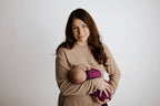 Knotted Newborn Baby Gown Plum Purple - Premium baby and Toddler Outfits from Three Little Tots - Just $26.95! Shop now at Pat's Monograms
