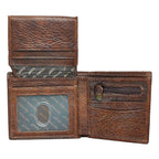 Wallet Leather Brown Be Strong & Courageous Badge - Premium Accessories from Christian Art Gifts - Just $35.95! Shop now at Pat's Monograms