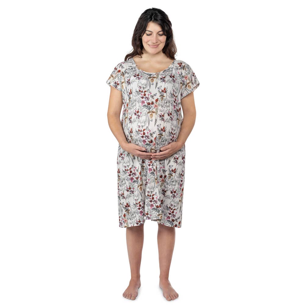 Floral Mommy Labor and Delivery/ Nursing Gown - Premium Maternity Clothing from Three Little Tots - Just $36.95! Shop now at Pat's Monograms