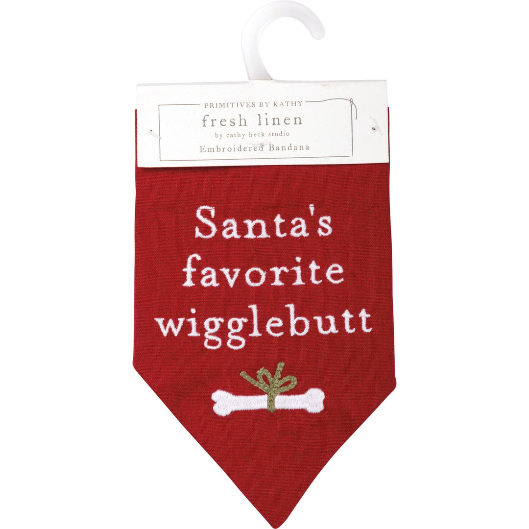 Wiggle/Naughty List Large Collar Bandana - Premium Pet Accessories from Primitives by Kathy - Just $12.65! Shop now at Pat's Monograms