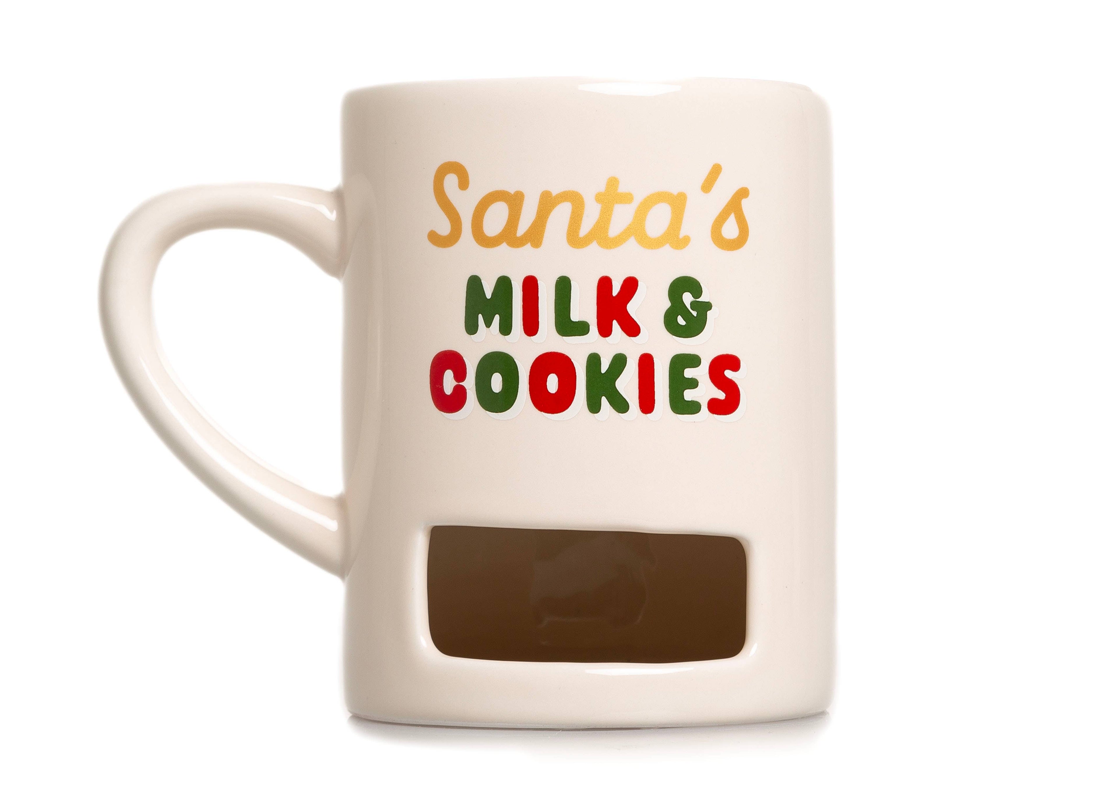 Santa’s Milk & Cookies Christmas Ceramic Mug, White - Premium drinkware from Pearhead - Just $11.95! Shop now at Pat's Monograms