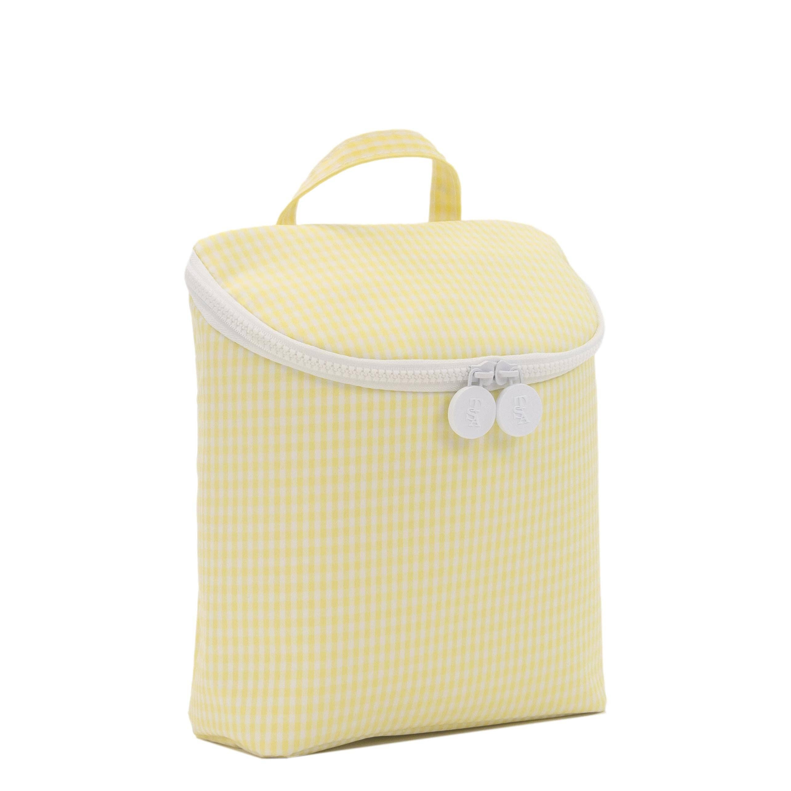 Take Away Insulated Lunch Bag - Gingham Buttercup - Premium lunch bag from TRVL Design - Just $39.95! Shop now at Pat's Monograms