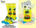 Welcome to The Good Burger - Mens Crew Socks - Premium socks from Cool Socks - Just $11.95! Shop now at Pat's Monograms