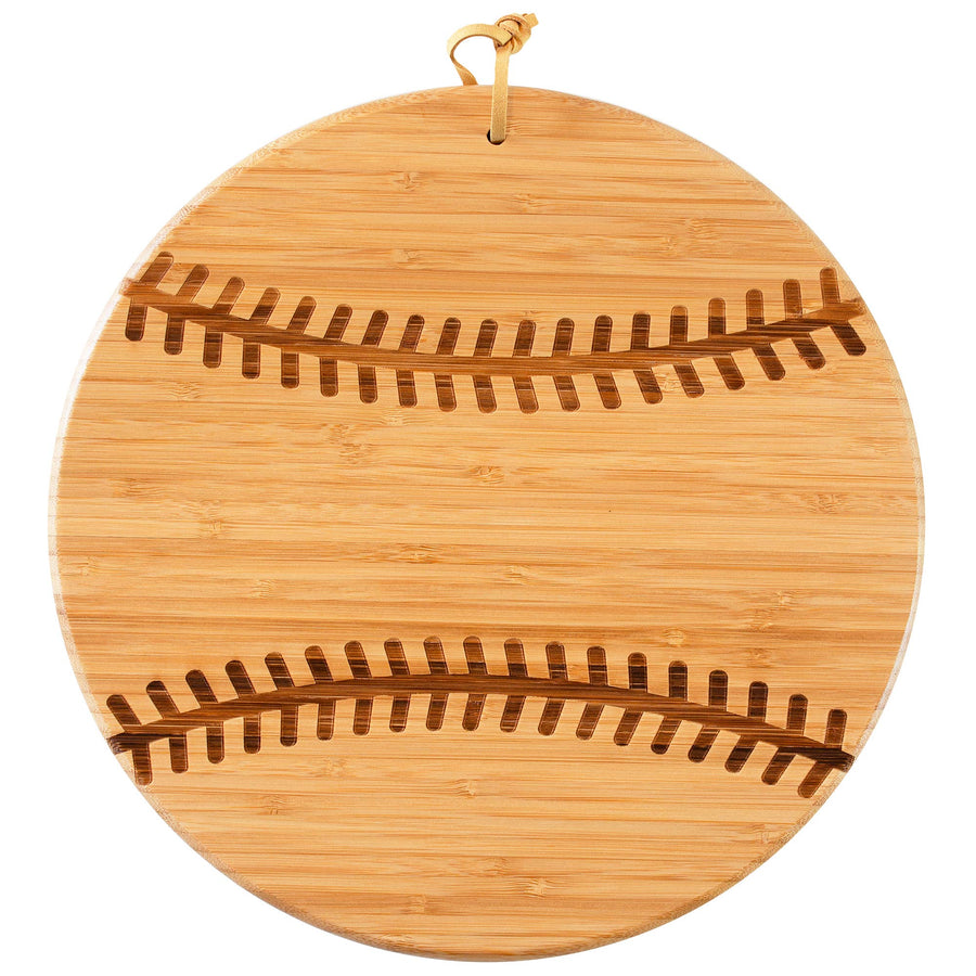 Baseball Shaped Cutting Board & Charcuterie Serving Tray - Premium Cutting Boards from Totally Bamboo - Just $22.95! Shop now at Pat's Monograms