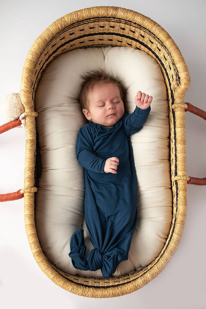 Navy Blue Knotted Gown - Premium  from Three Little Tots - Just $26.95! Shop now at Pat's Monograms