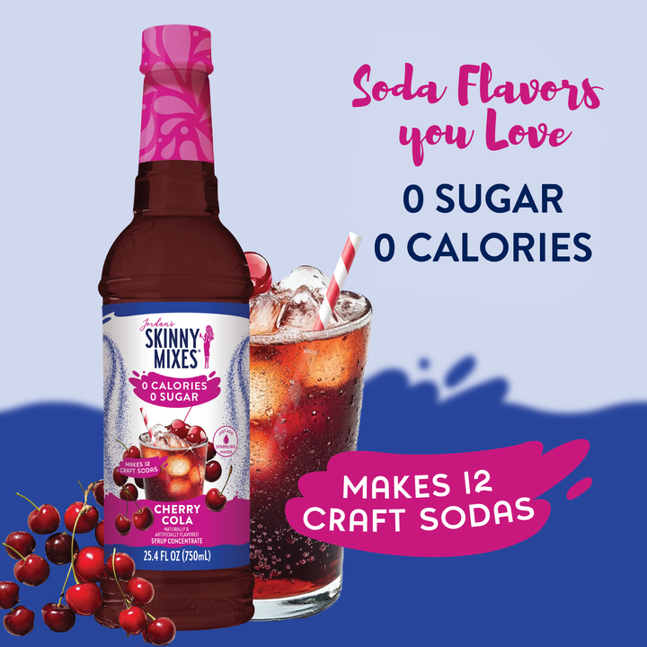 Sugar Free Cherry Cola Syrup - Premium drink mix from Jordan's Skinny Mixes - Just $9.59! Shop now at Pat's Monograms