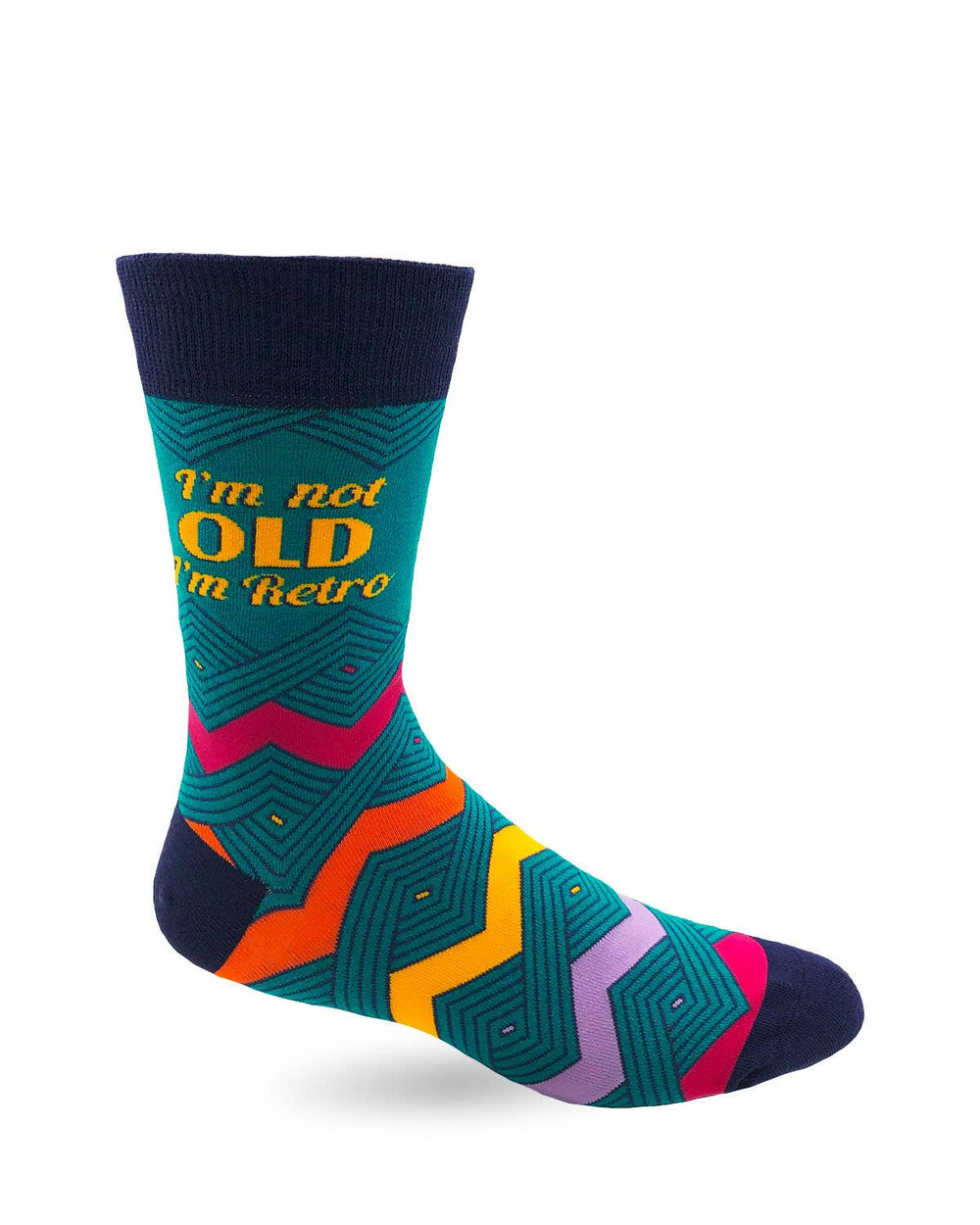 I'm Not Old I'm Retro Men's Novelty Crew Socks - Premium Socks from Fabdaz - Just $11.95! Shop now at Pat's Monograms