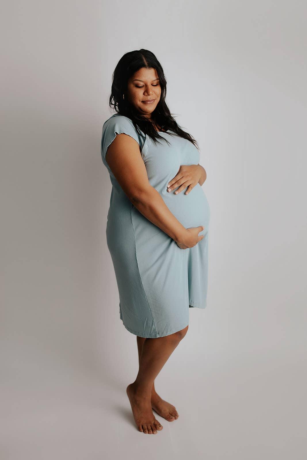 Blue Bird Maternity Mommy Labor and Delivery/ Nursing Gown - Premium Maternity Clothing from Three Little Tots - Just $36.95! Shop now at Pat's Monograms