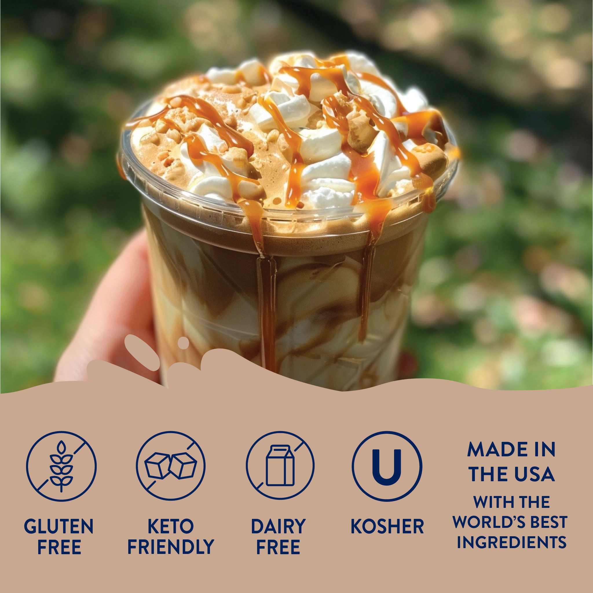 Sugar Free Salted Caramel Syrup - Premium  from Jordan's Skinny Mixes - Just $9.59! Shop now at Pat's Monograms
