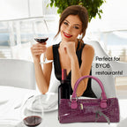 Wine Clutch | Wine Purse Croc Design - Premium Accessories from Primeware Inc. - Just $29.95! Shop now at Pat's Monograms