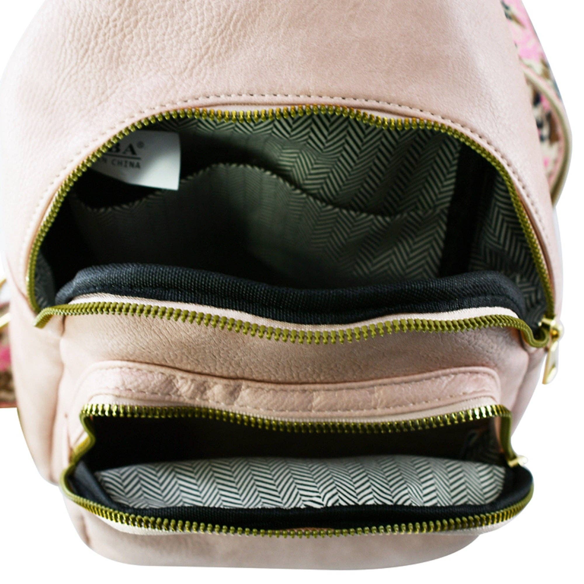 Zara Zipper Crossbody Bag with Boho Strap - Premium  from MiMi Wholesale - Just $48.75! Shop now at Pat's Monograms