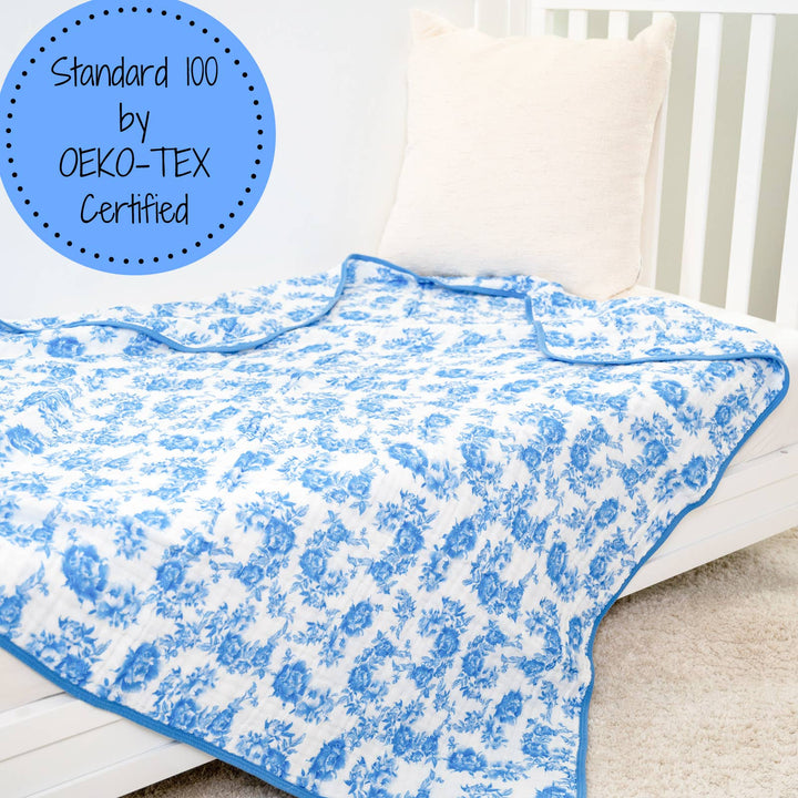 A Peony For Your Thoughts Baby Toddler Muslin Blanket - Premium Baby Blanket from LollyBanks - Just $29.95! Shop now at Pat's Monograms