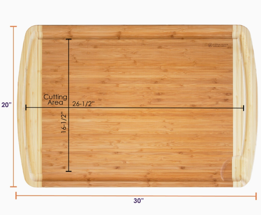 30x20 Stove Cover w/Juice Groove - Premium Cutting Boards from Totally Bamboo - Just $119.95! Shop now at Pat's Monograms