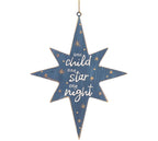 Two Sided Holy Child Tin Star Ornament - Premium Christmas Ornament from Burton and Burton - Just $7.95! Shop now at Pat's Monograms