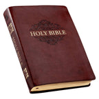 KJV Bible Super Giant Print Faux Leather, Chestnut Brown - Premium Bible from Christian Art Gifts - Just $49.99! Shop now at Pat's Monograms
