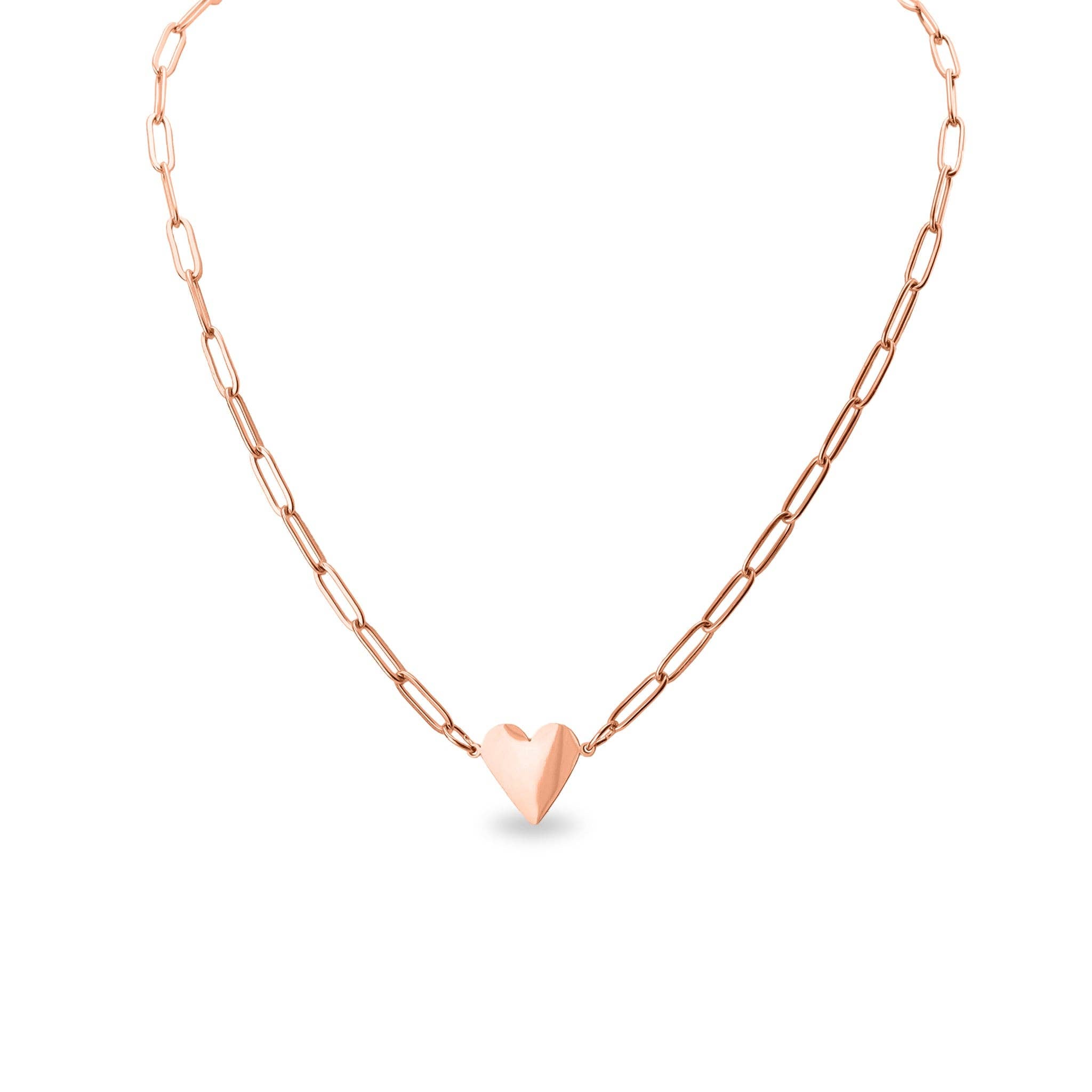 Paperclip Heart Necklace - Premium  from WJW - Just $29.95! Shop now at Pat's Monograms