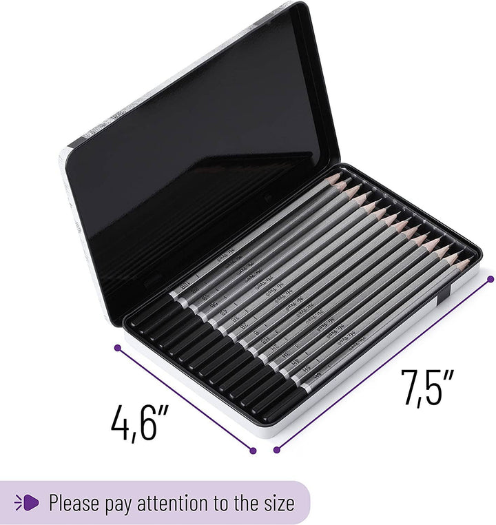 Mr. Pen Sketch Pencils Set - 14 Pack for Artists - Premium Art supplies from Mr. Pen - Just $6.99! Shop now at Pat's Monograms