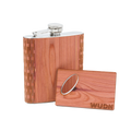 6 oz. Wooden Hip Flask & Matching Credit Card Bottle Opener - Premium Flask from WUDN Handcrafted - Just $35.95! Shop now at Pat's Monograms