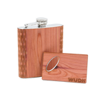 6 oz. Wooden Hip Flask & Matching Credit Card Bottle Opener - Premium Flask from WUDN Handcrafted - Just $35.95! Shop now at Pat's Monograms