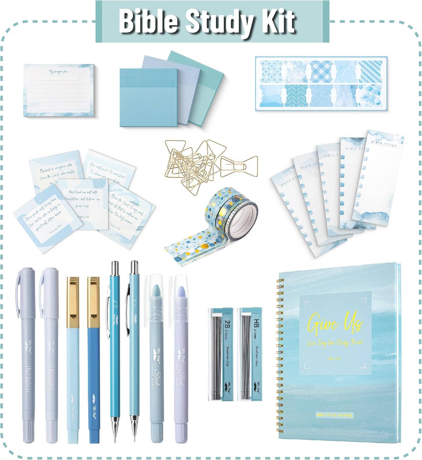 Ocean Breeze Bible Journaling Kit for Women - Premium Journal from Mr. Pen - Just $28.95! Shop now at Pat's Monograms