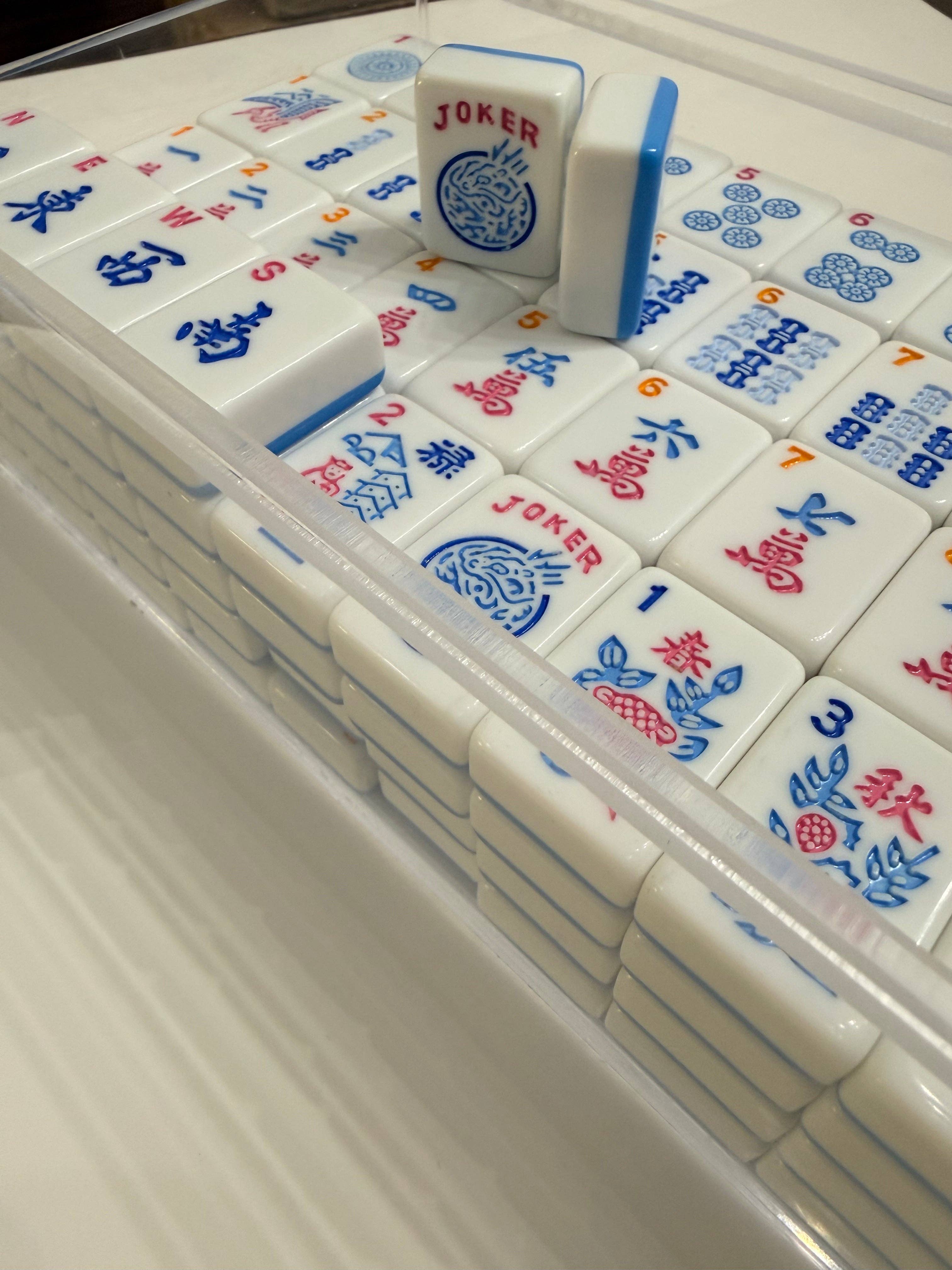 Mahjong Tiles - Bubble Pop – American Mahjong Tile Set (166 Tiles) 2-Color Blue - Premium Mahjong from Mahjong Studios - Just $149.95! Shop now at Pat's Monograms