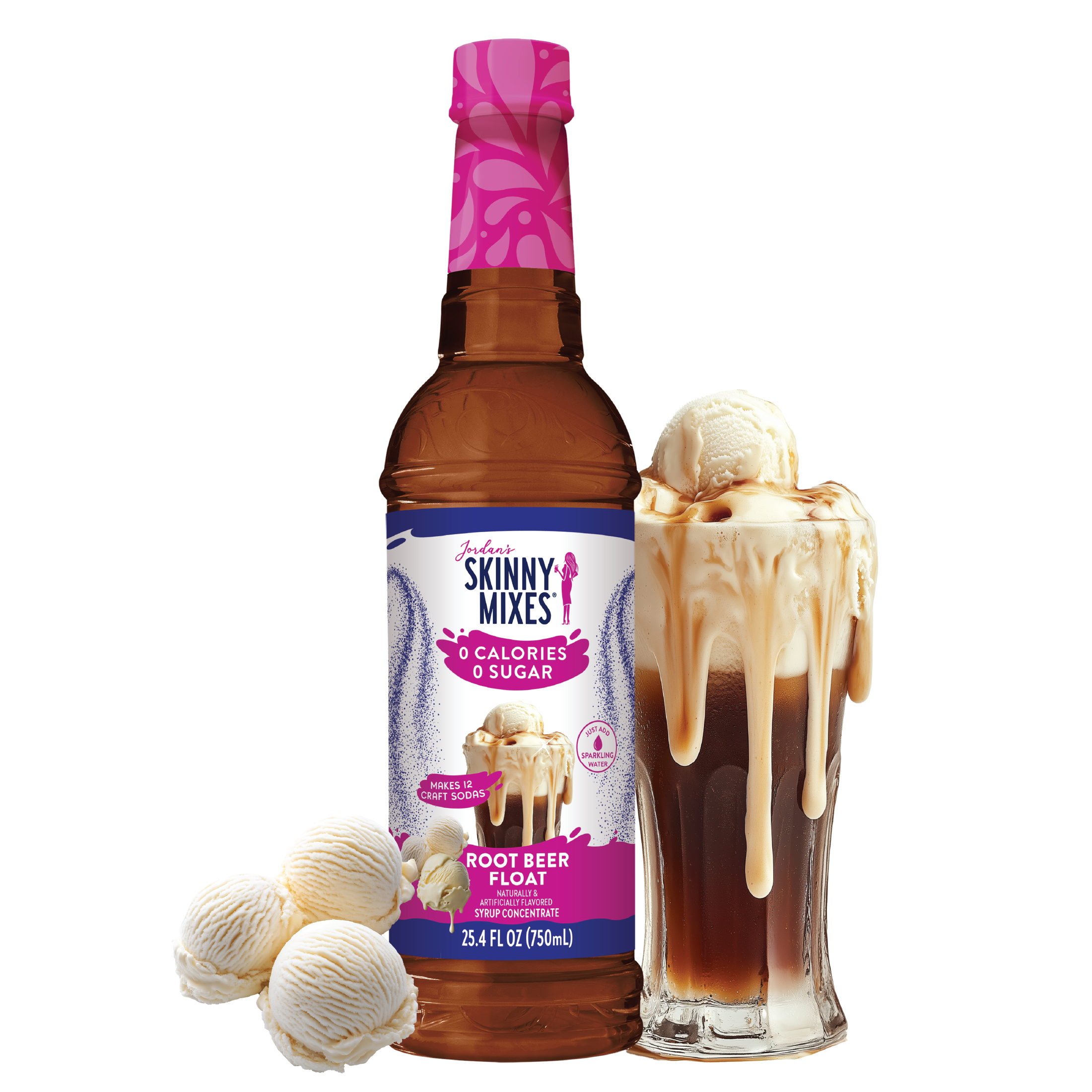 Sugar Free Root Beer Float Syrup - Premium drink mix from Jordan's Skinny Mixes - Just $9.59! Shop now at Pat's Monograms