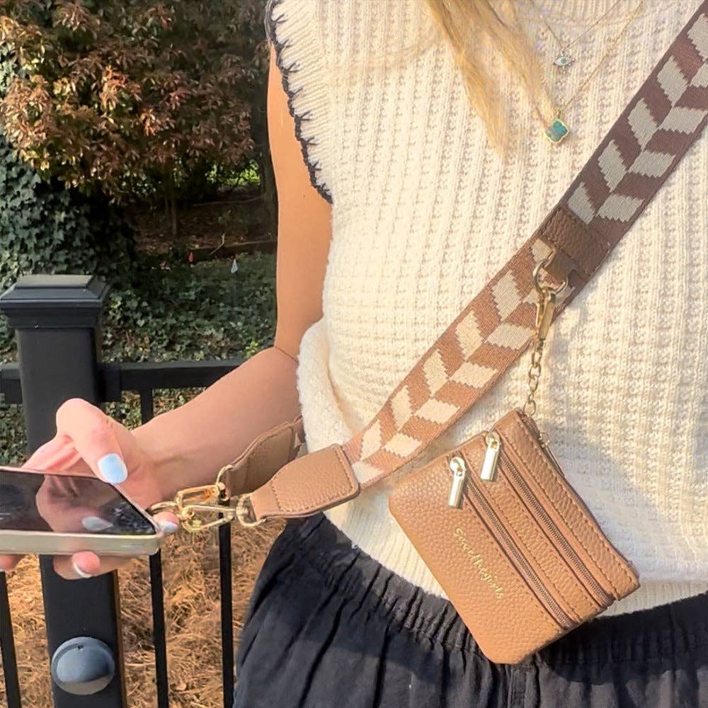 Clip & Go Strap w/Zippered Pouch Chevron - Premium Accessories from Save The Girls - Just $31.95! Shop now at Pat's Monograms