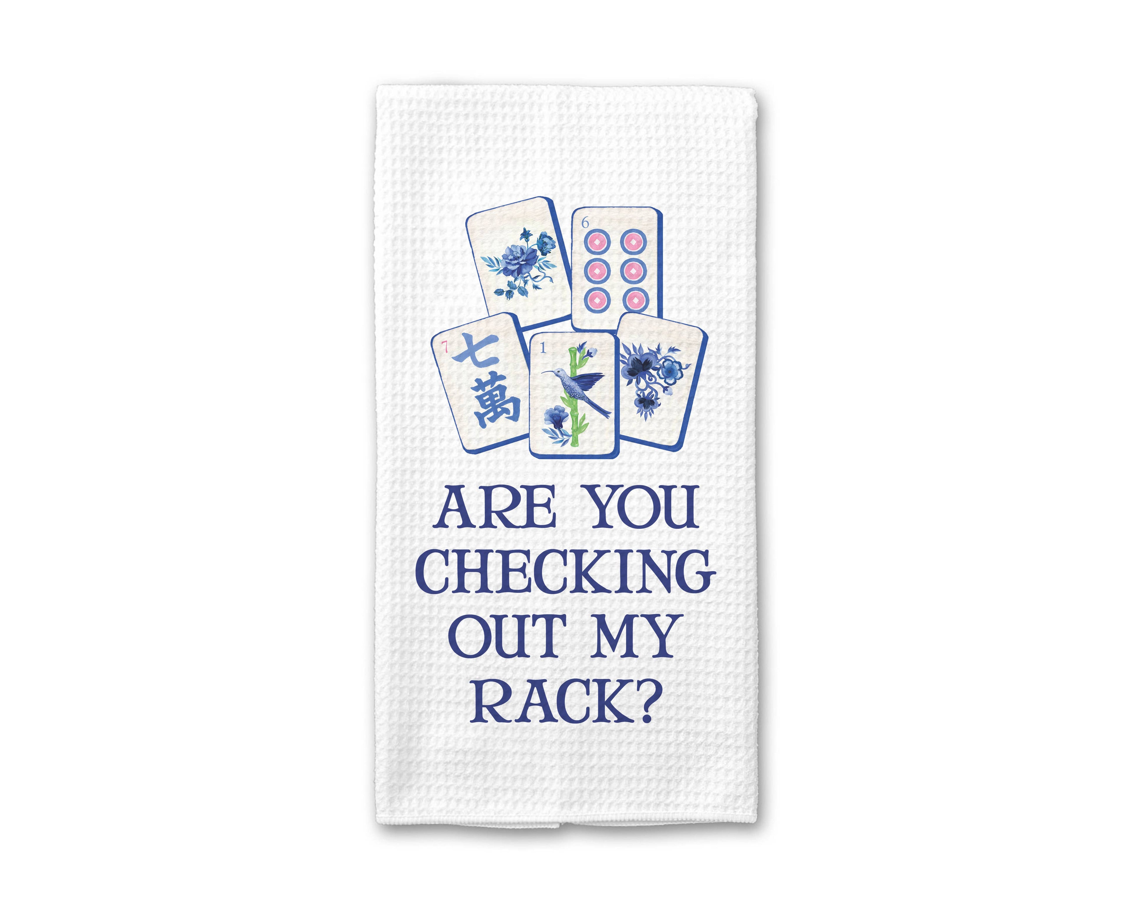 Mahjong Kitchen Towel Mahjong Tile Game - Premium  from Canary Road - Just $15.95! Shop now at Pat's Monograms