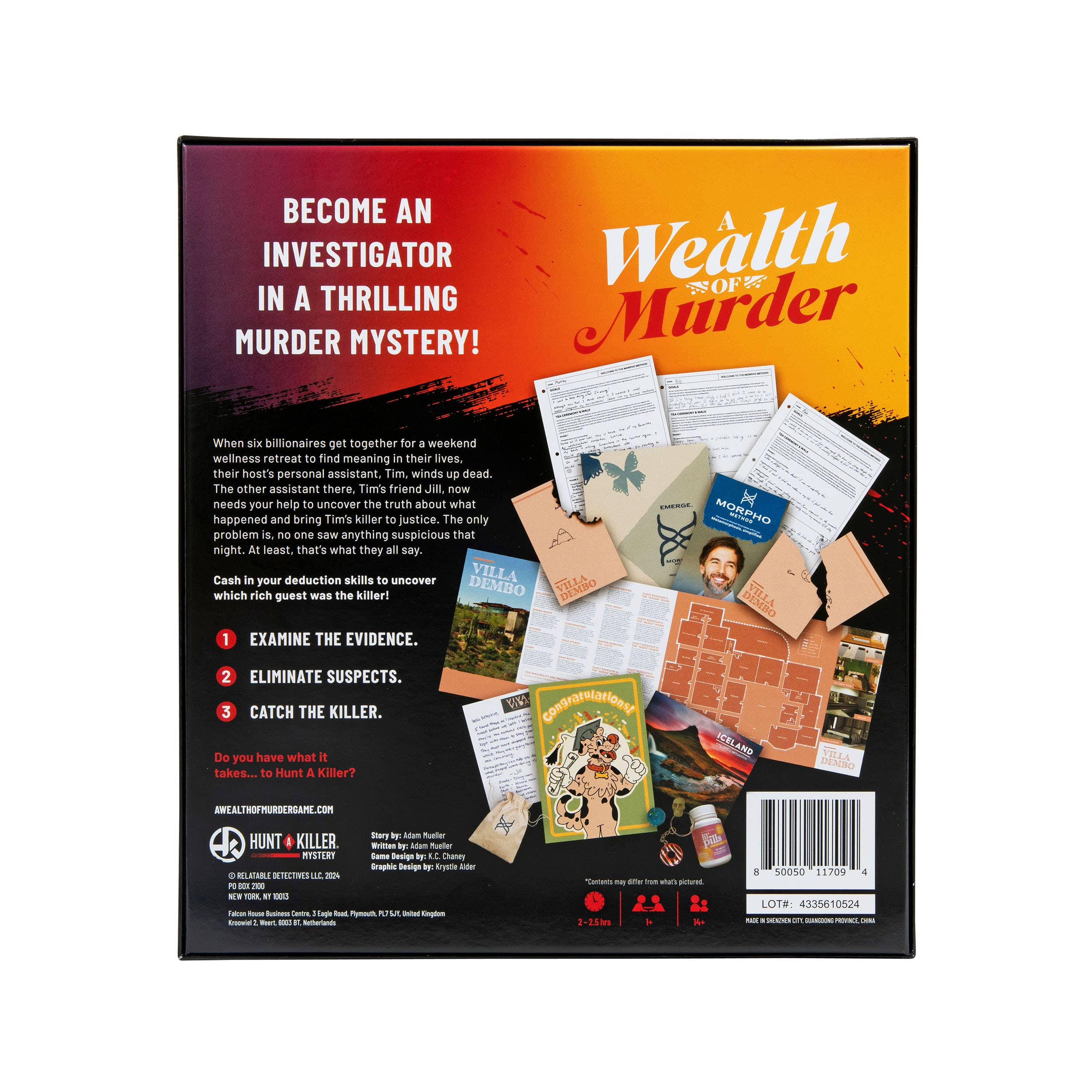 Hunt A Killer: A Wealth of Murder, True Crime Mystery Game - Premium Entertainment from Hunt A Killer - Just $32.95! Shop now at Pat's Monograms