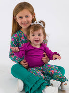 Baby Girls Plum Tart Knit Long Sleeve Ruffle Bodysuit - Premium Baby & Toddler Outfits from RuffleButts + RuggedButts - Just $24.95! Shop now at Pat's Monograms