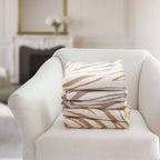 Rumi Zebra Cotton Knit Throw: Beige - Premium  from Tajik Home LLC - Just $35.95! Shop now at Pat's Monograms