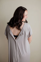 Harbor Mist Maternity Mommy Labor and Delivery/ Nursing Gown - Premium Maternity Clothing from Three Little Tots - Just $33! Shop now at Pat's Monograms