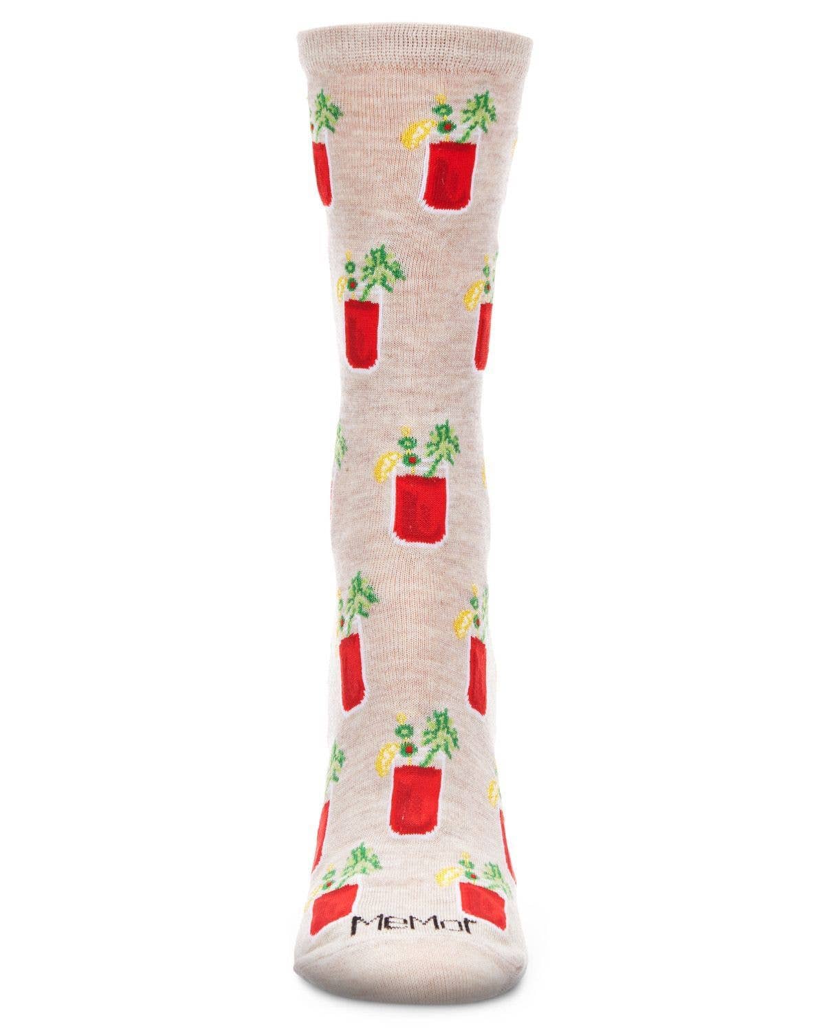 Bloody Mary Delight Bamboo Blend Crew Sock - Premium Socks from Infinity Classics International Inc. - Just $9.95! Shop now at Pat's Monograms