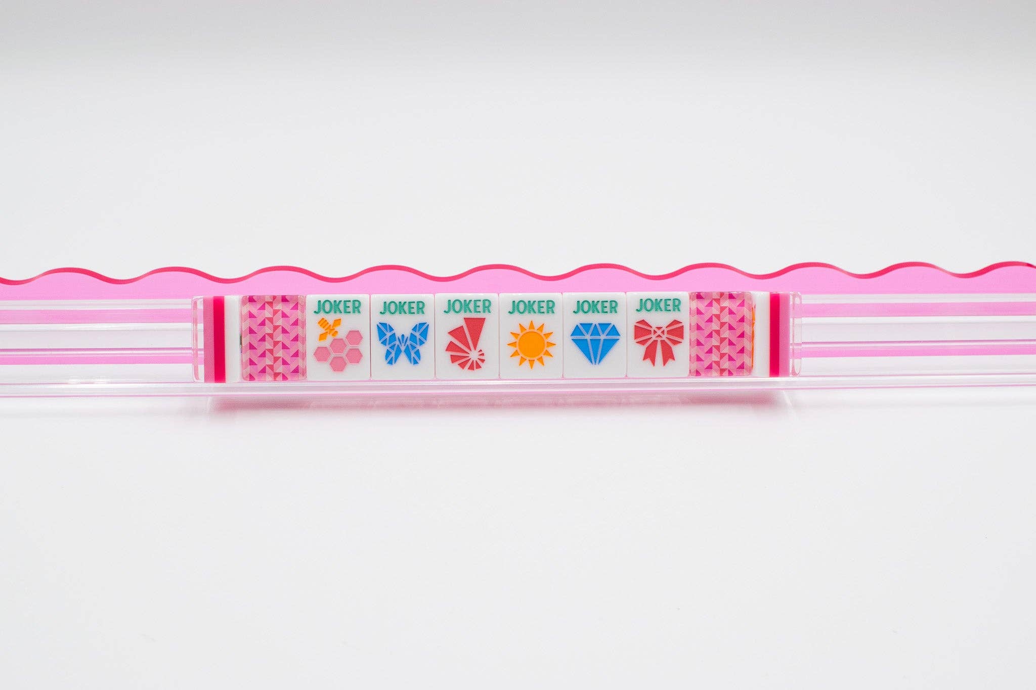 Crystal Prism Pink | Mahjong with Bold Angles and Vibrant Vibes - Premium Mahjong from My Fair Mahjong - Just $365! Shop now at Pat's Monograms
