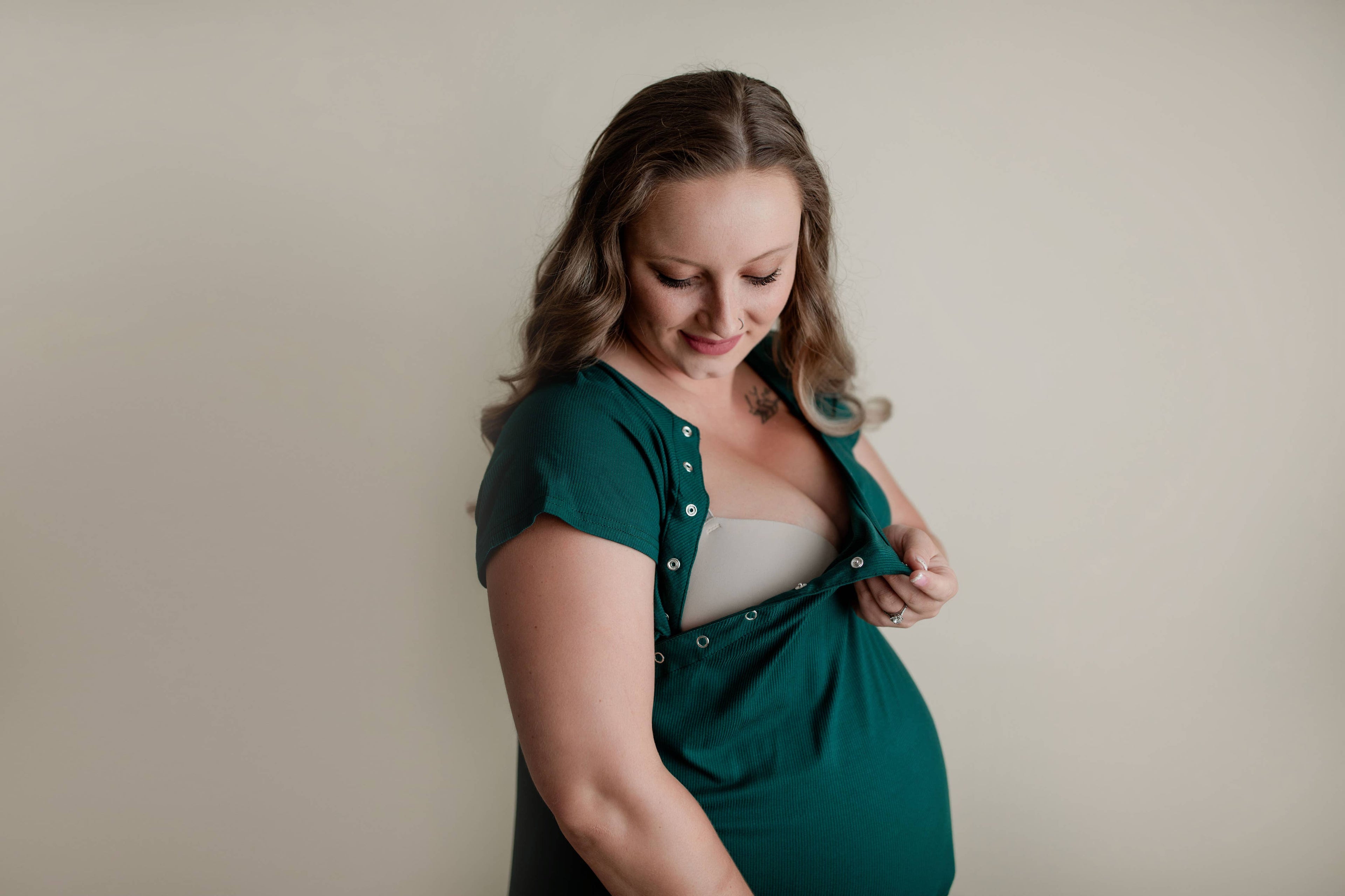Forest Maternity Mommy Labor and Delivery/ Nursing Gown - Premium Maternity Clothing from Three Little Tots - Just $36.95! Shop now at Pat's Monograms