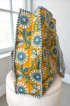 Rourke Yellow Floral Patterned Tote Bag - Premium  from Nash Grey - Just $59.95! Shop now at Pat's Monograms