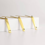 Stainless Steel Cutout Cross Bar Necklace - Premium Jewelry from WJW - Just $23.95! Shop now at Pat's Monograms