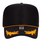 Embroidered Chain Stitch Trucker Hat - Premium Headwear from Pat's - Just $0! Shop now at Pat's Monograms