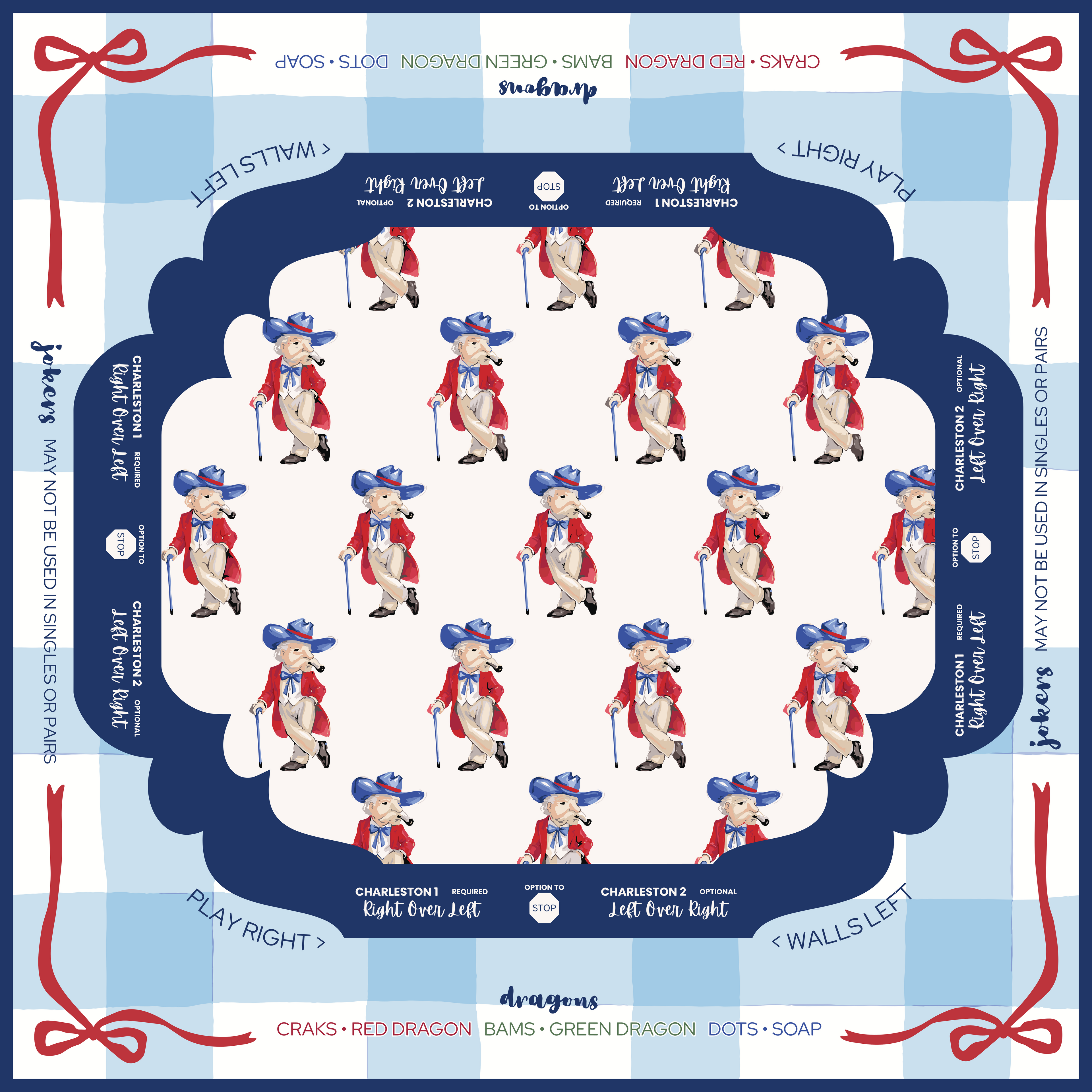 Colonel Reb Mahjong Mat • Preorder