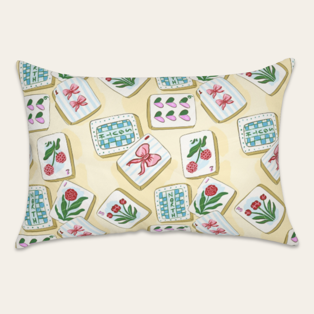 Mahjong Satin Pillowcase