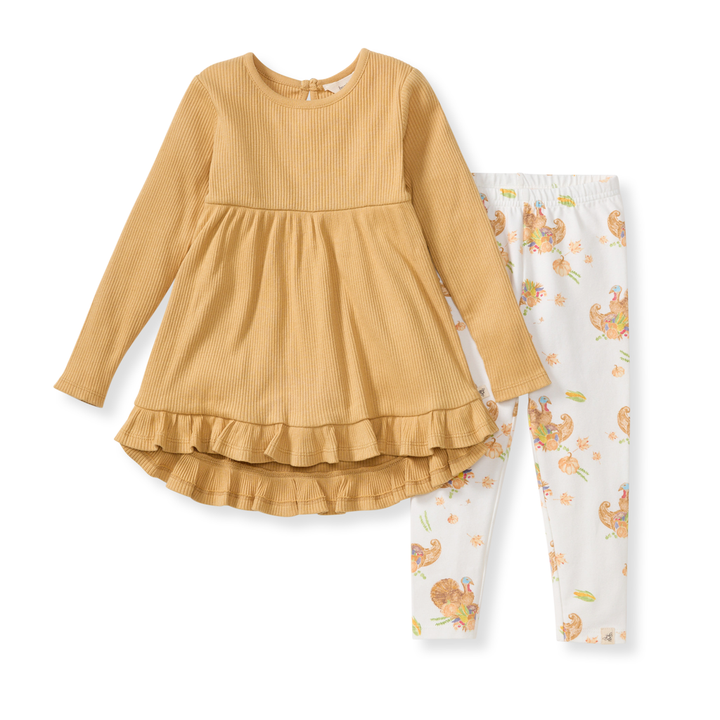 Happy Harvest Toddler Tunic Set - Premium Baby & Toddler Outfits from Burt's Bees Baby - Just $30! Shop now at Pat's Monograms