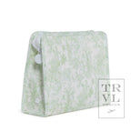 Roadie Large - Bunny Toile Green Zip Pouch - Premium travel bag from TRVL Design - Just $32! Shop now at Pat's Monograms