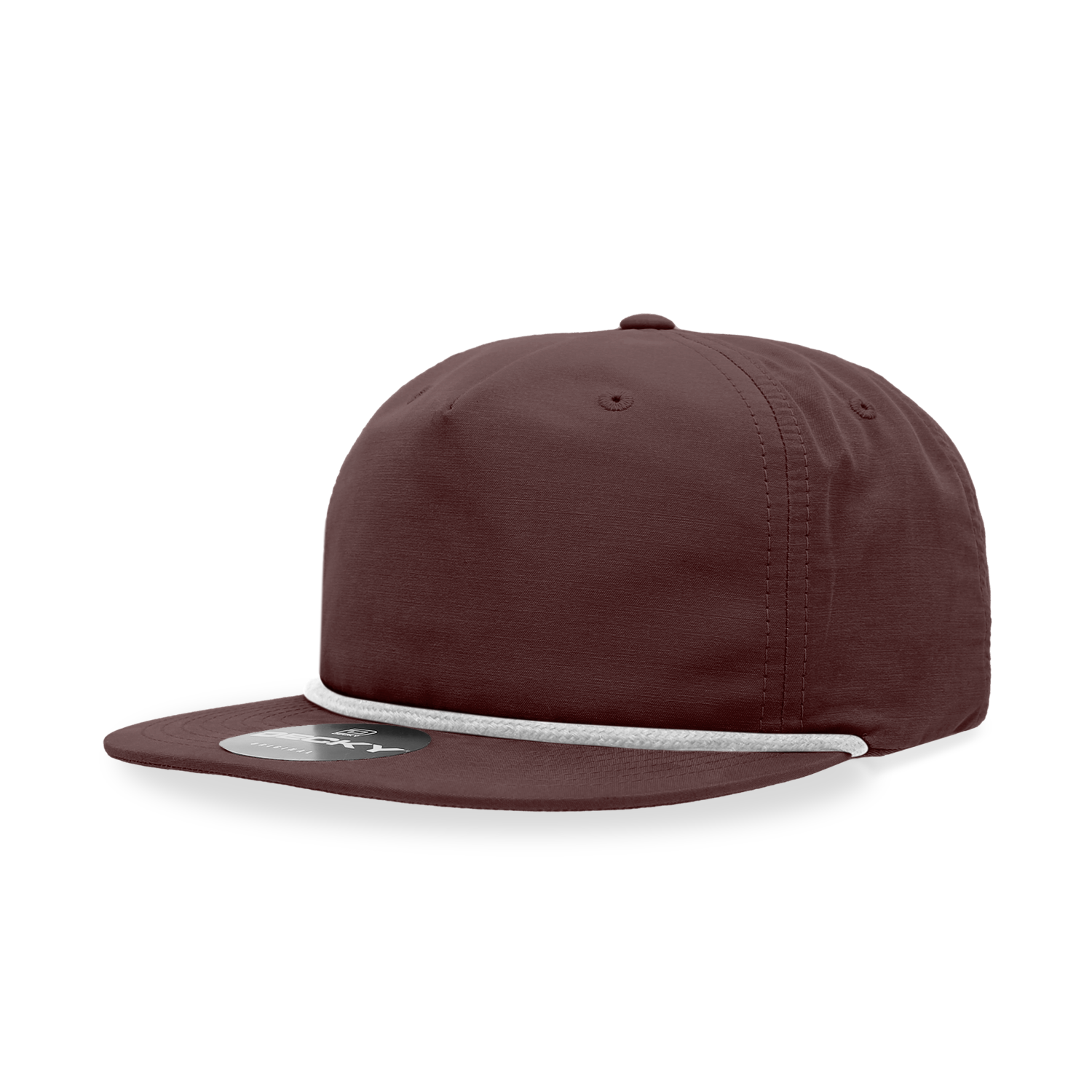 Decky 6032 Classic Rope Cap, 5 Panel Flat Bill Hat, Snapback - Premium Caps from The Park Wholesale - Just $14.95! Shop now at Pat's Monograms