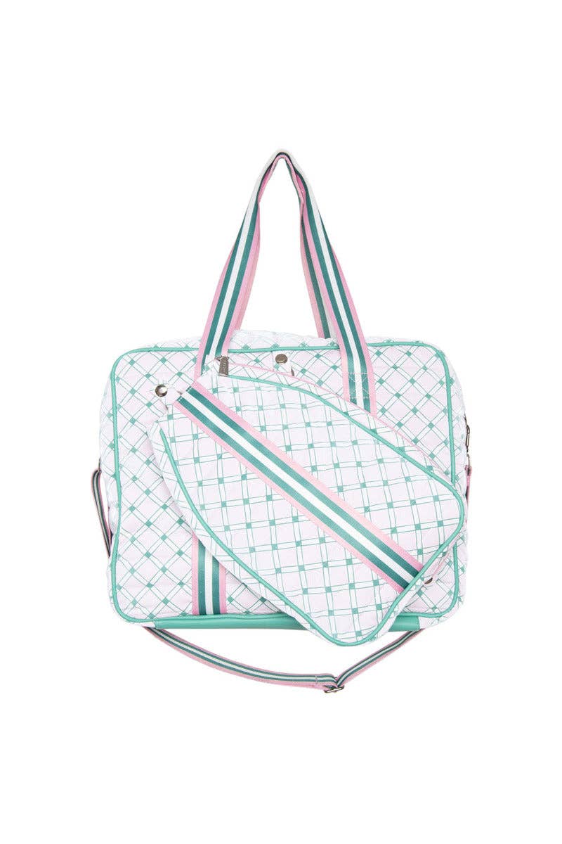 Light Pink and Green Pattern Pickleball Bag - Premium Bags and Totes from Katydid - Just $76.95! Shop now at Pat's Monograms