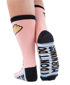 Moose Don't do Mornings Crew Sock One Size - Premium socks from Lazy One - Just $9.95! Shop now at Pat's Monograms